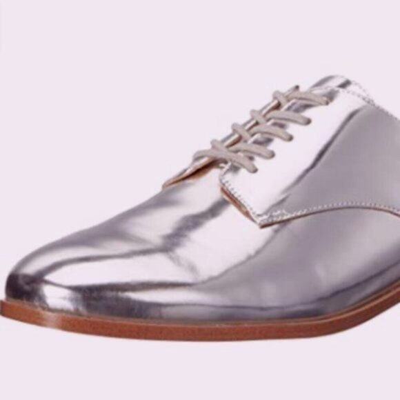 Calvin Klein Camella Oxford Shoe silver size 8 - Picture 3 of 14